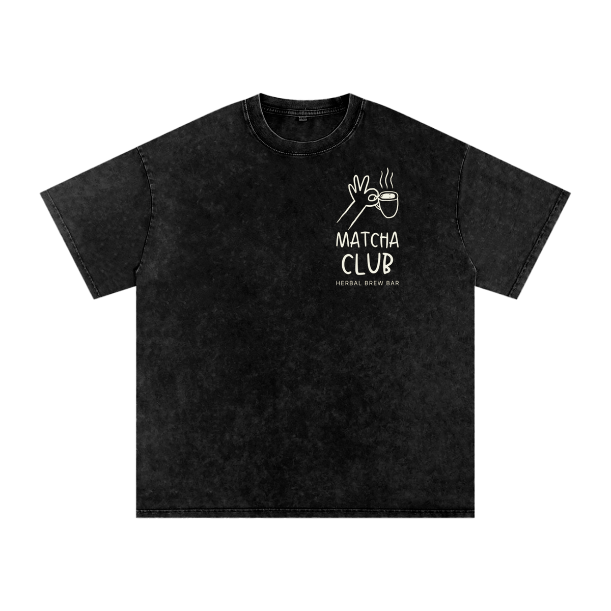 Snow Washed Oversized Cotton T-Shirt