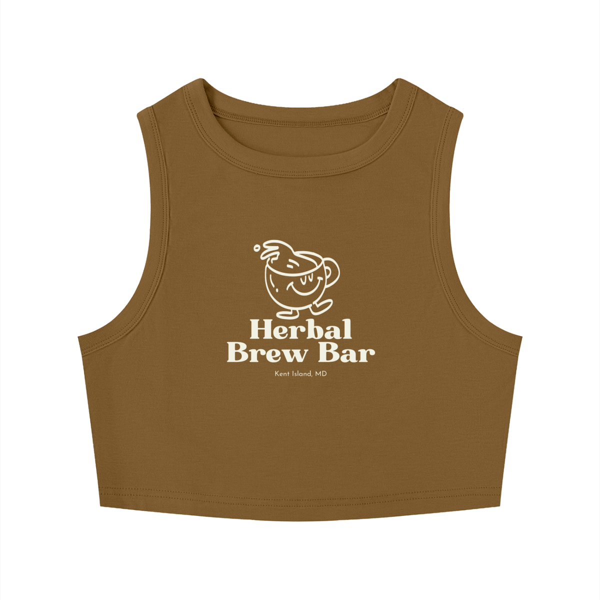 Women's Tight Crewneck Crop Tank Top