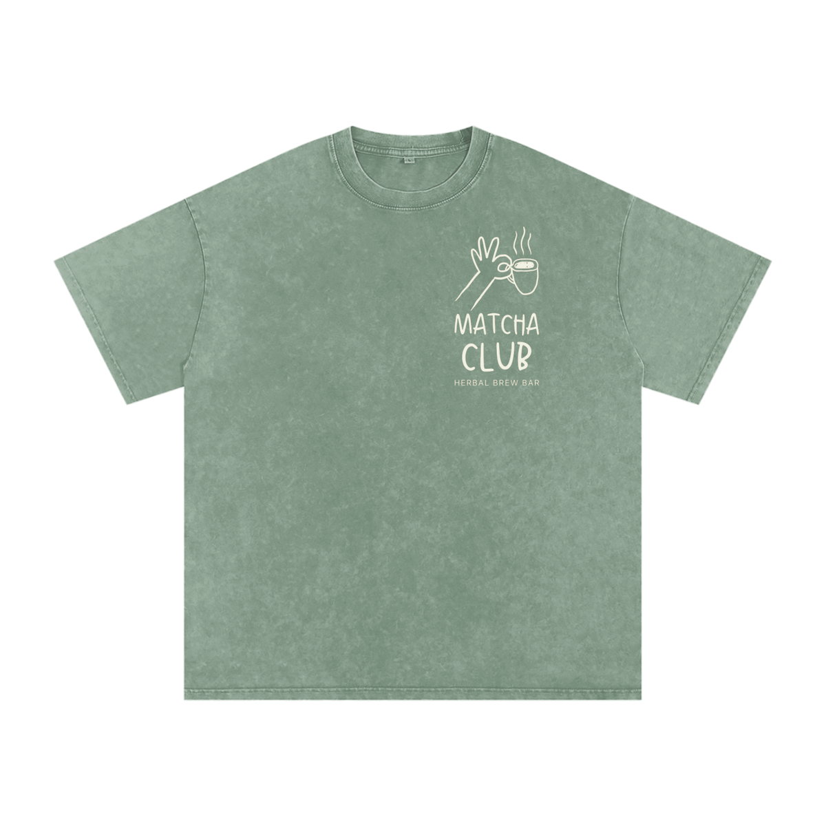 Snow Washed Oversized Cotton T-Shirt