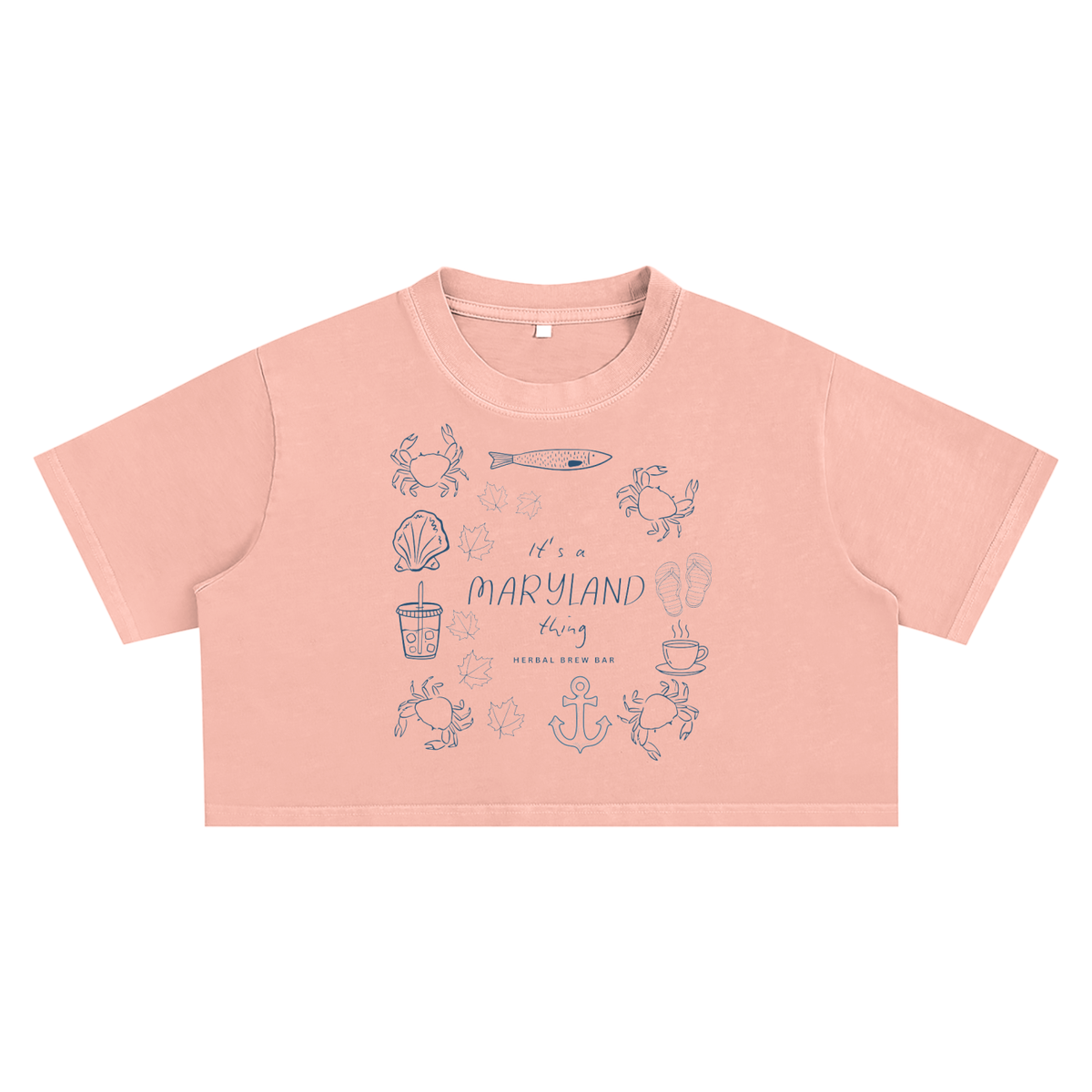 Snow Washed Crop Top